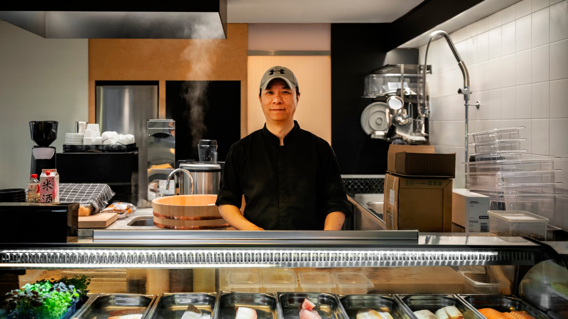 Sushi chef. Photo.