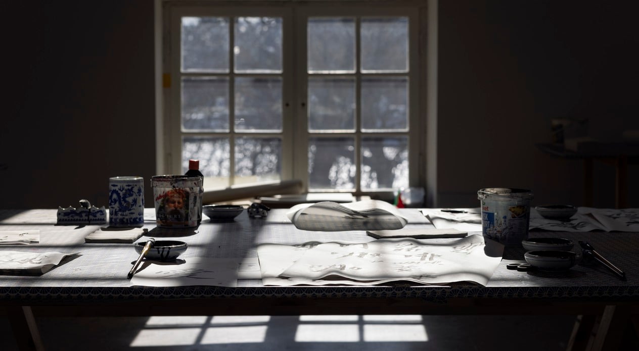Östasiatiska museet, calligraphy, kalligrafi, workshop, pedagogisk verksamhet