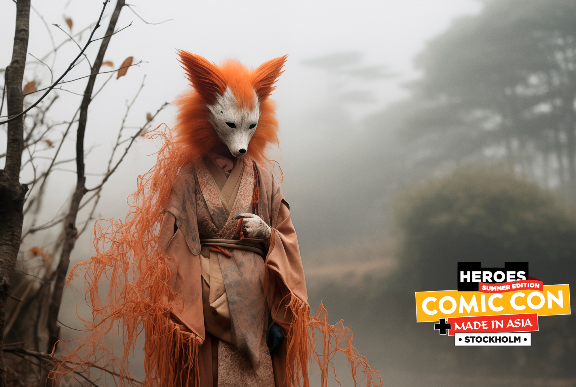 Comic Con Kitsune Yokai