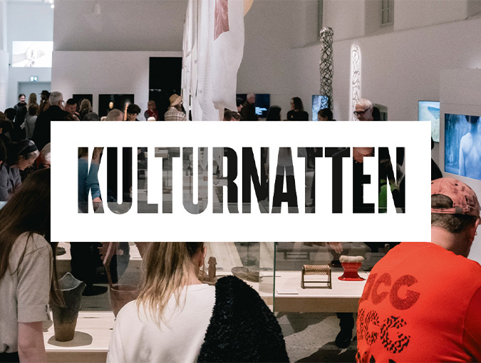Omslagsbild för kulturnatten på museet. Fotografi.